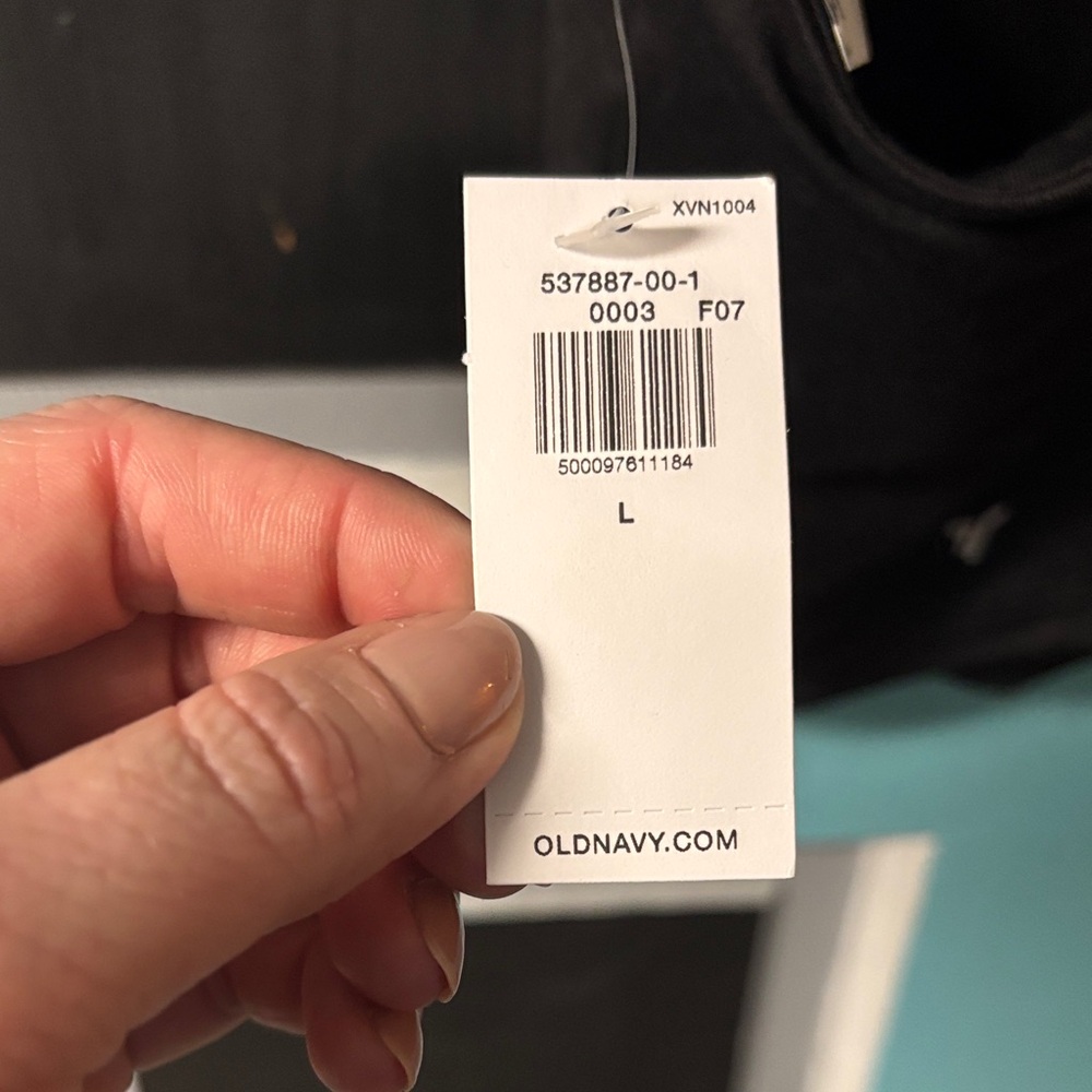 Old Navy Black Strappy Crop Top Large - Picture 3 of 5